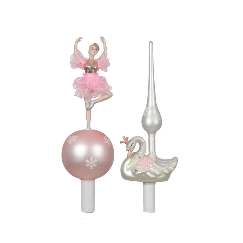 Afbeelding laden in galerijviewer, Decoris piek ballerina zwaan van glas ca 29cm