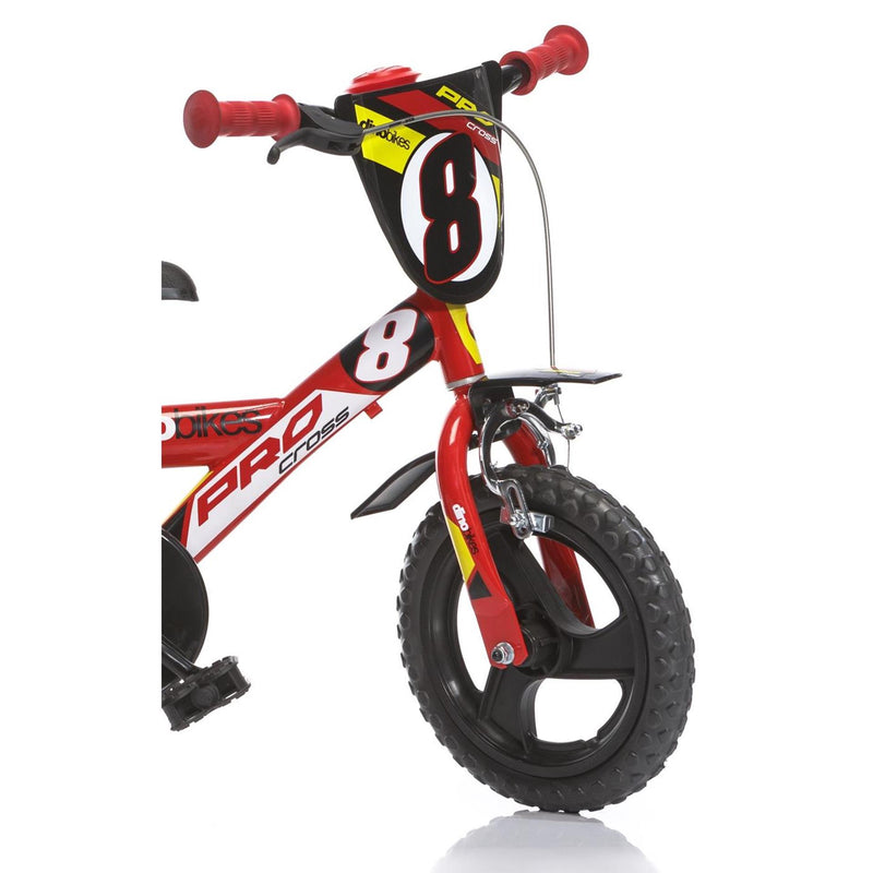 Load image into Gallery viewer, Dino bikes dino jongensfiets pro cross 12 inch rood zwart