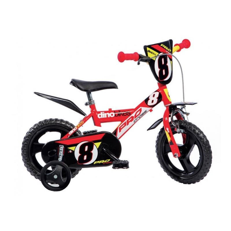 Load image into Gallery viewer, Dino bikes dino jongensfiets pro cross 12 inch rood zwart