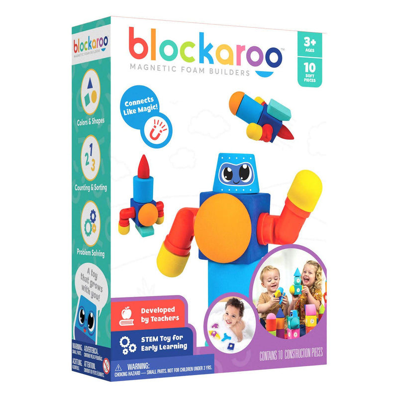 Load image into Gallery viewer, Blockaroo magnetische foam blokken robot box, 10dlg.