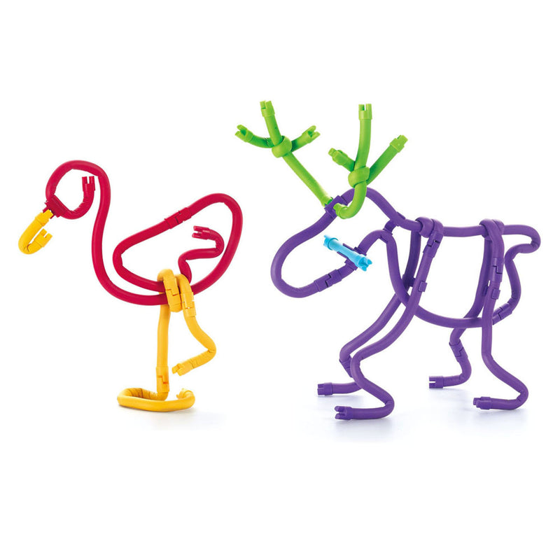 Load image into Gallery viewer, Spaghetteez 70stuks set- flexibele bouwstaafjes- speelgoed 4,5,6,7,8 jaar jongens en meisjes- knutselen meisjes jongens- constructie speelgoed- montessori speelgoed- educatief speelgoed