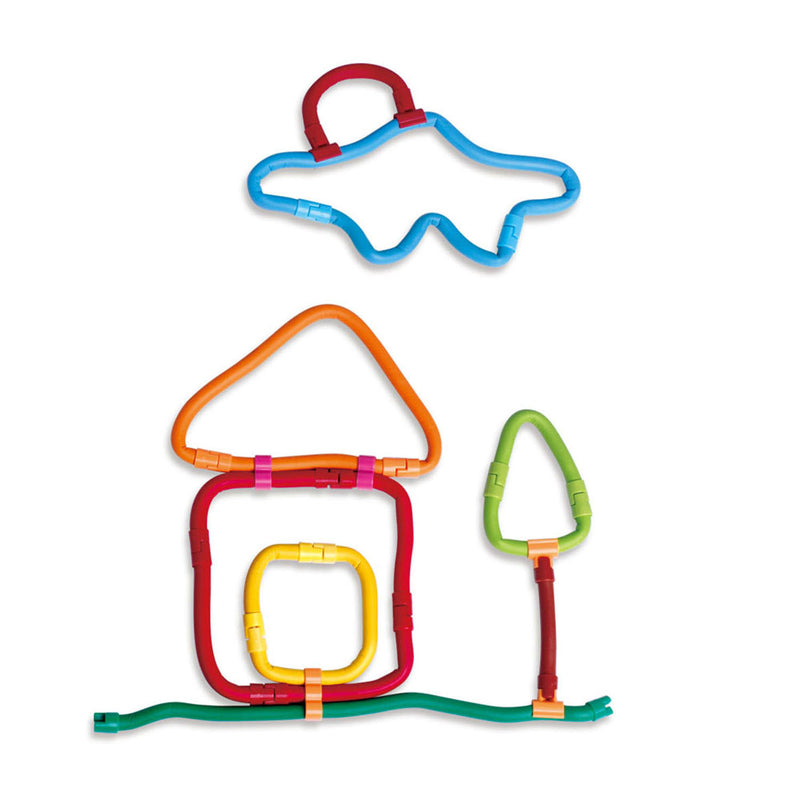 Load image into Gallery viewer, Spaghetteez 70stuks set- flexibele bouwstaafjes- speelgoed 4,5,6,7,8 jaar jongens en meisjes- knutselen meisjes jongens- constructie speelgoed- montessori speelgoed- educatief speelgoed