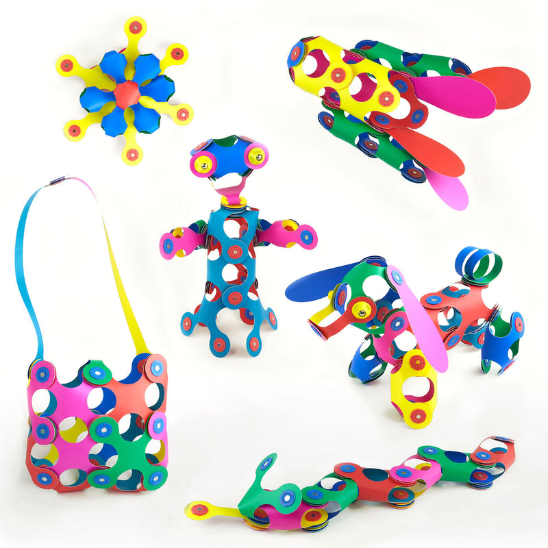 Load image into Gallery viewer, Clixo Magnetisch Bouwspeelgoed Rainbow Pack, 42dlg.