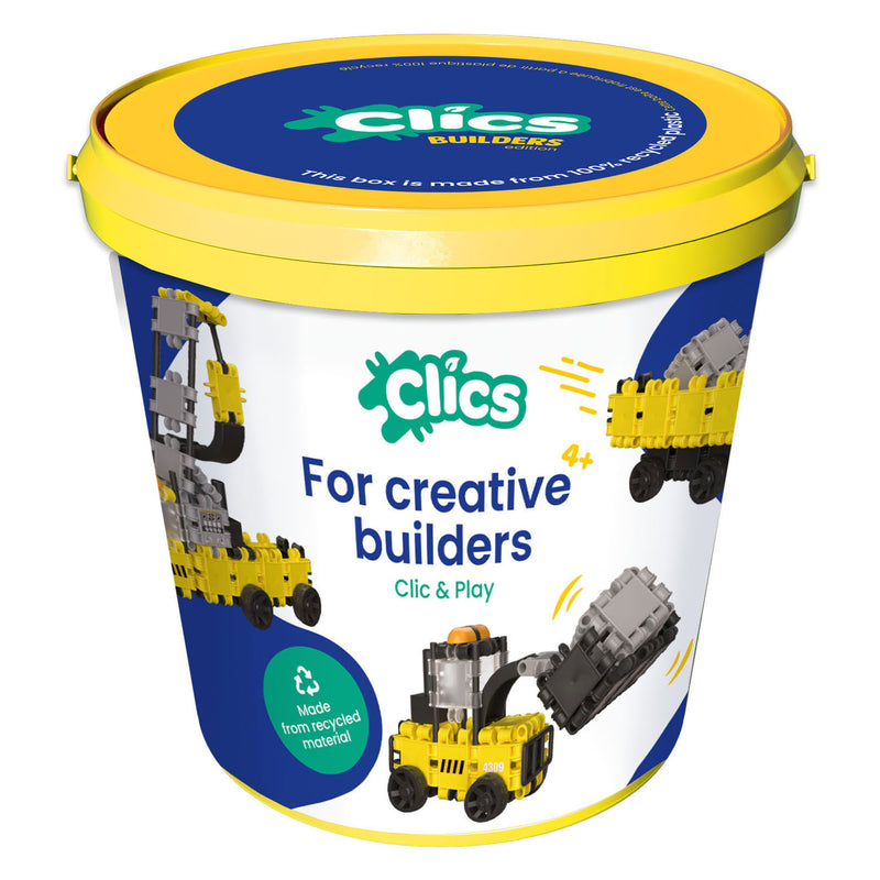 Load image into Gallery viewer, Clics bouwblokken werkvoertuigen in emmer - 123dlg.
