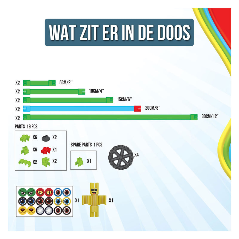 Load image into Gallery viewer, Clics spaghetteez bendy buggy flexibele bouwstaafjes, 34dlg.