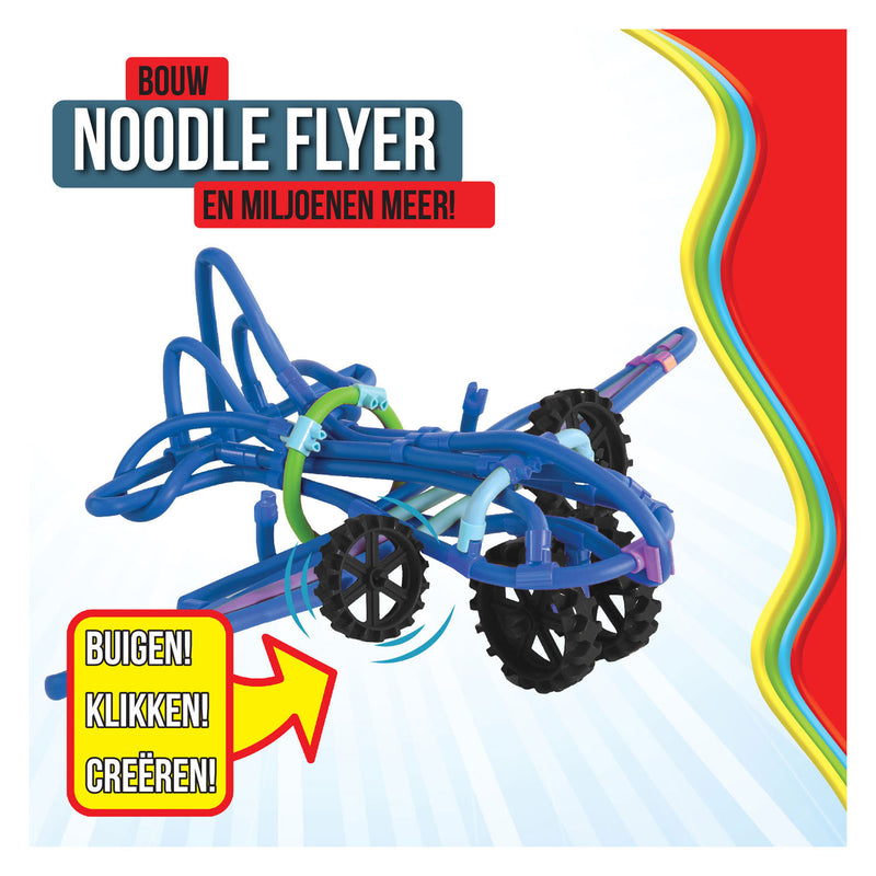 Load image into Gallery viewer, Clics spaghetteez noodle flyer vliegtuig flexibele bouwstaafjes, 76dlg.