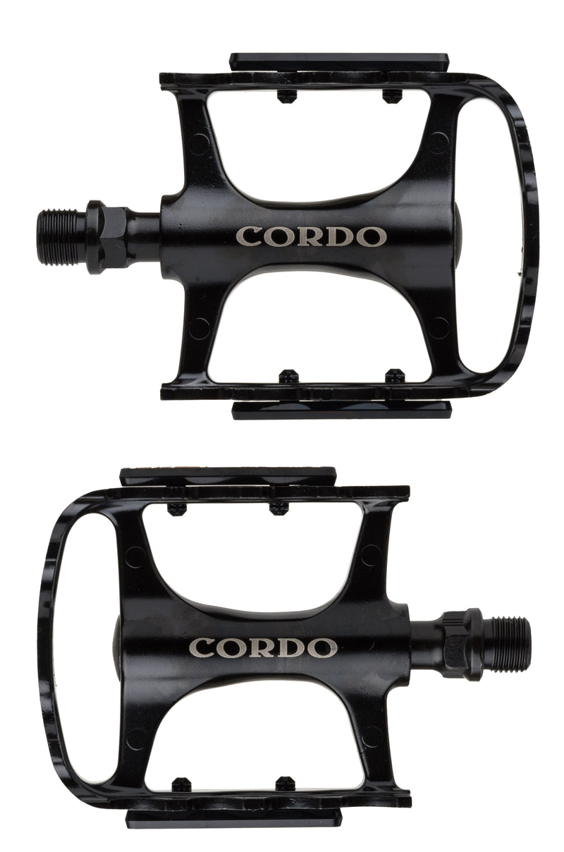 Load image into Gallery viewer, Cordo trekking pedalen aluminium - zwart