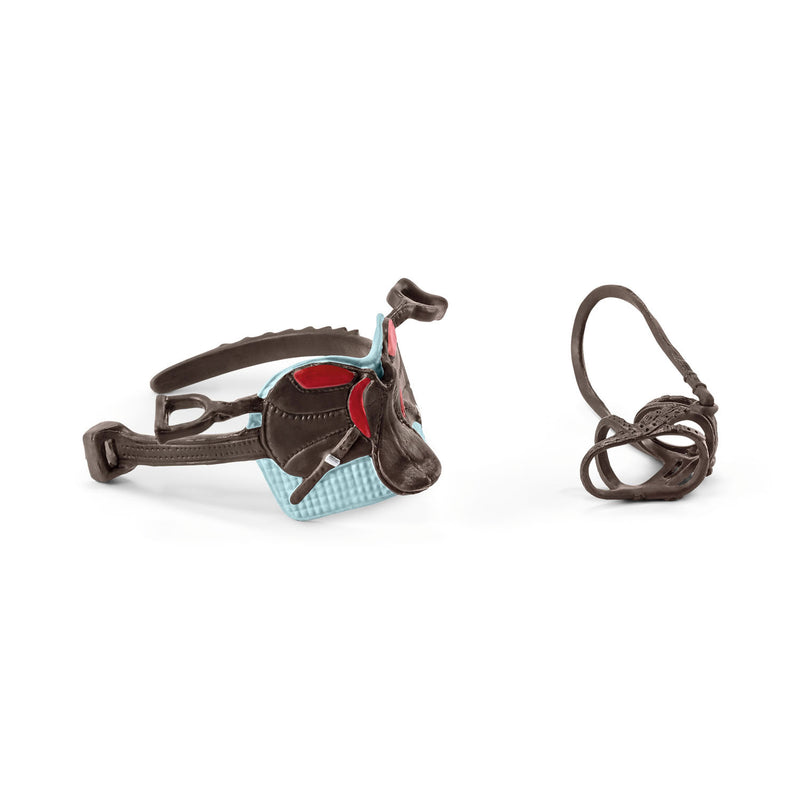 Load image into Gallery viewer, Schleich HORSE CLUB Zadel en Halster en Cayenne 42489