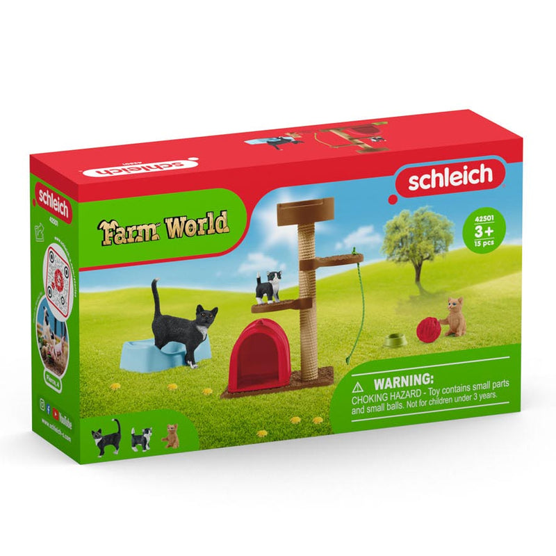 Load image into Gallery viewer, Schleich farm world speeltijd voor schattige katten en poezen 42501