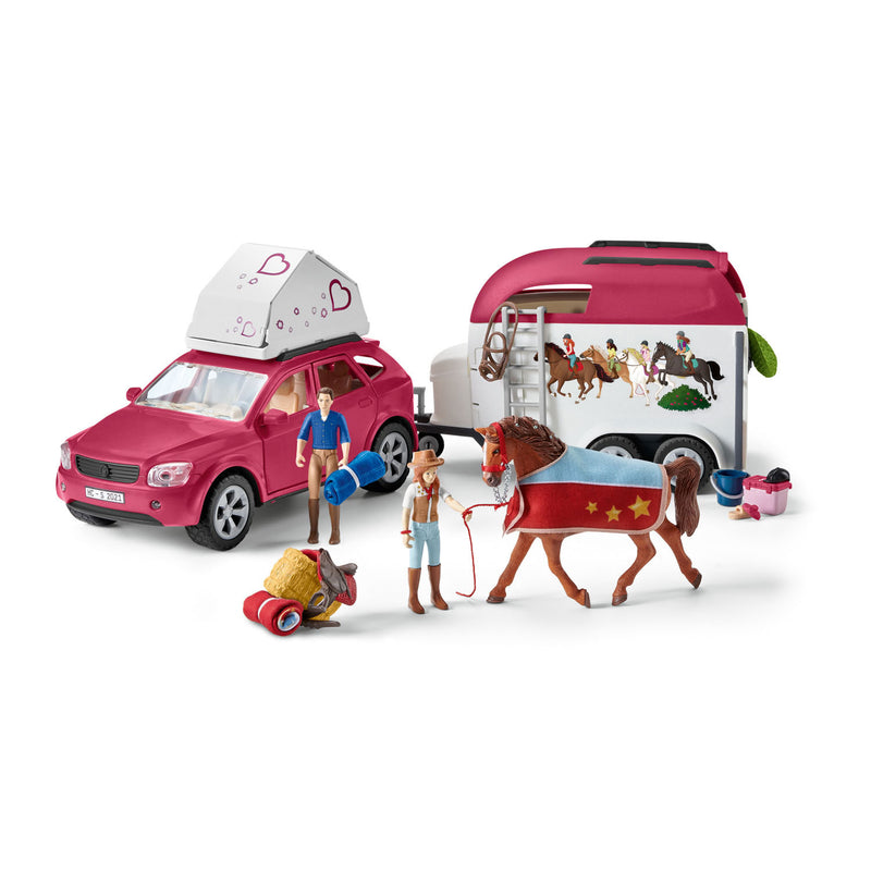 Load image into Gallery viewer, Schleich horse club avontuur met auto en paardentrailer 42535