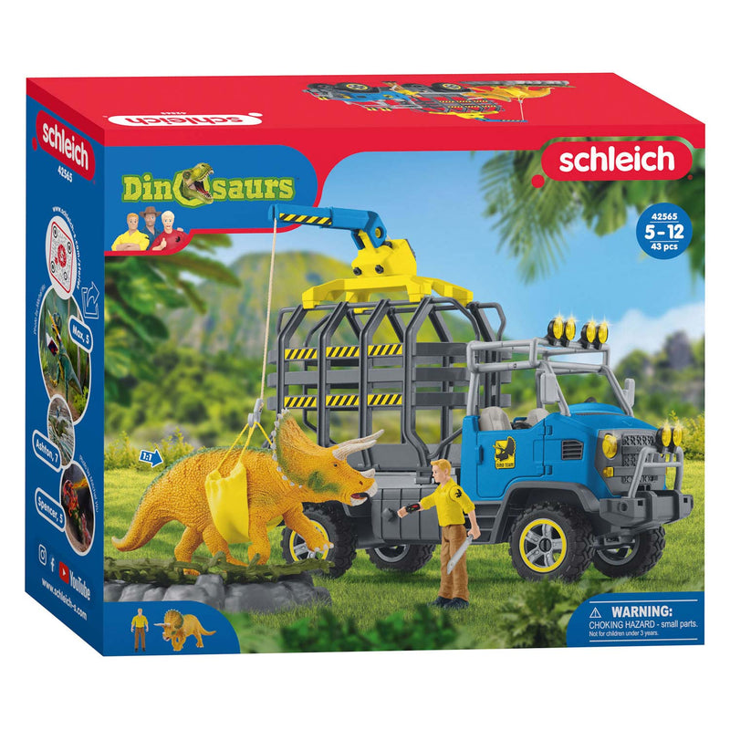 Load image into Gallery viewer, Schleich dinosaurus - dinosauriërs truckmissie - dino speelgoed - kinderspeelgoed voor jongens en meisjes - 4 tot 12 jaar 42565