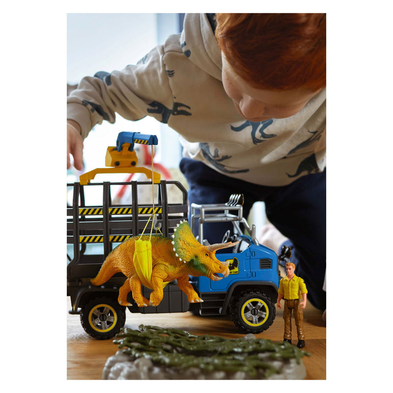 Load image into Gallery viewer, Schleich dinosaurus - dinosauriërs truckmissie - dino speelgoed - kinderspeelgoed voor jongens en meisjes - 4 tot 12 jaar 42565
