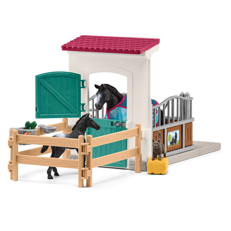 Load image into Gallery viewer, Schleich horse club paardenbox met merrie en veulen - 42611