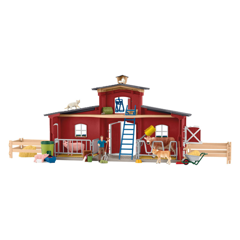 Load image into Gallery viewer, Schleich farm world grote stal rood 42606