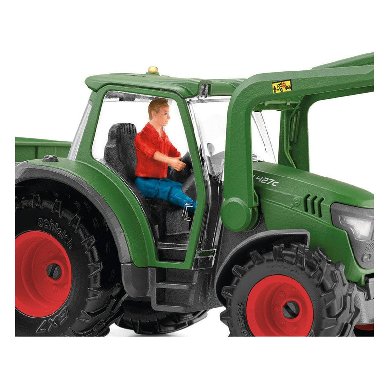 Load image into Gallery viewer, Schleich farm world tractor met aanhanger 42608
