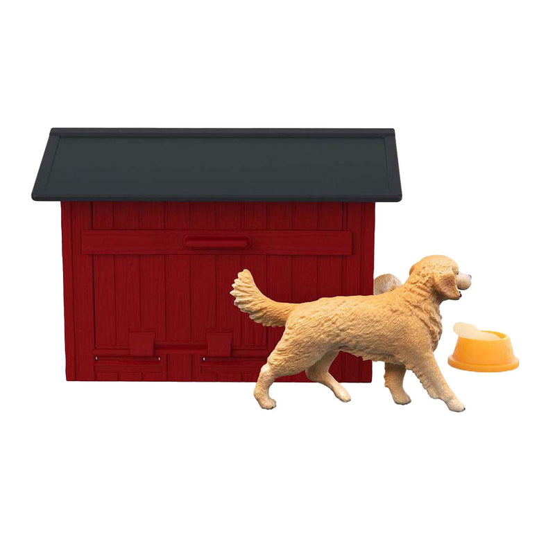 Load image into Gallery viewer, Schleich farm world hondenhok met golden retrievers 42722