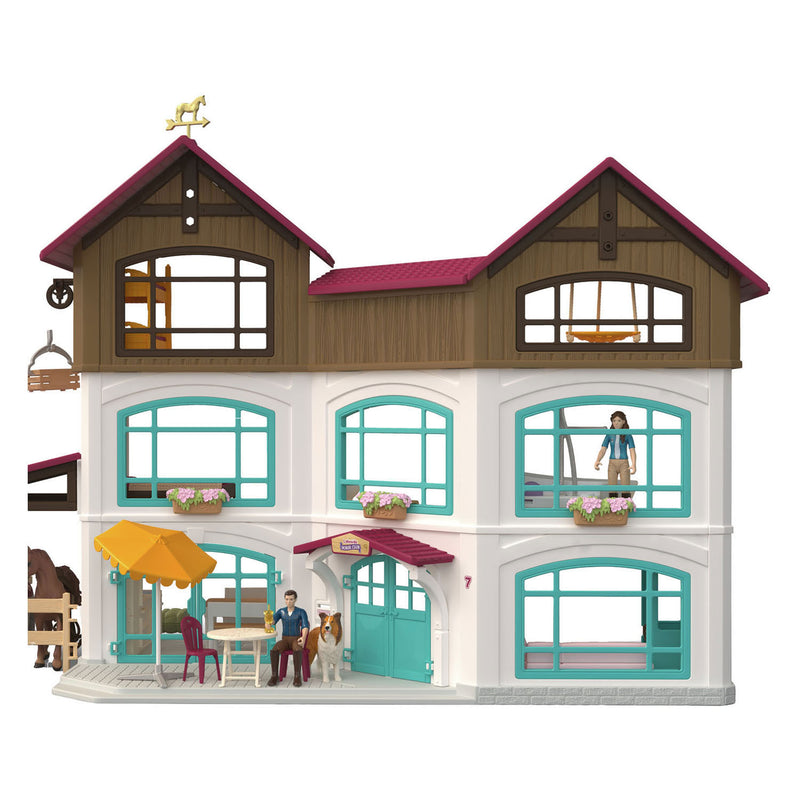 Afbeelding laden in galerijviewer, Schleich horse club lakeside villa paddock 42785