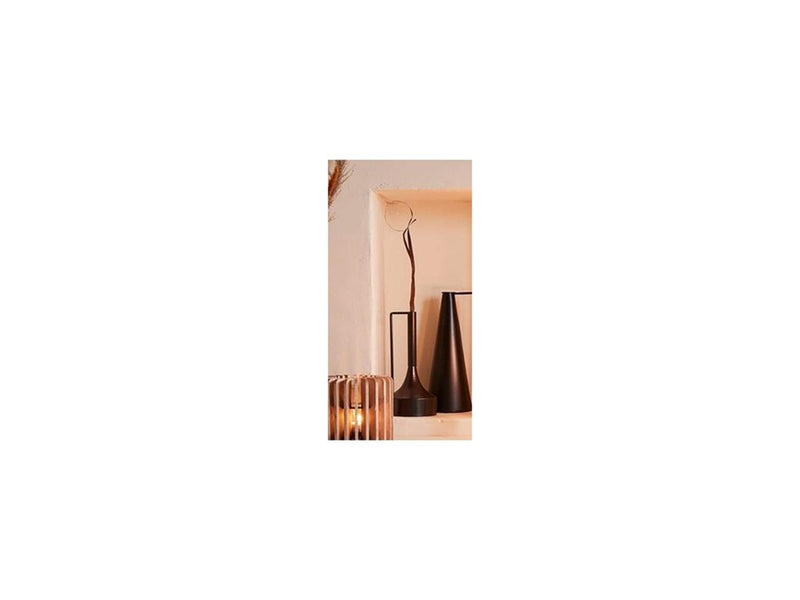 Load image into Gallery viewer, House of nature vaas tromso metal 30cm zwart