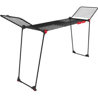 Load image into Gallery viewer, Vileda infinity flex ultimate droogrek (black edition) - tafel droogrek - 30 m drooglengte - telescopisch uittrekbaar centraal plateau - hoge vleugels