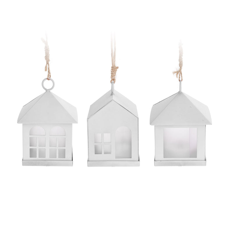 Load image into Gallery viewer, Hanger Huisje met Ledverlichting Wit