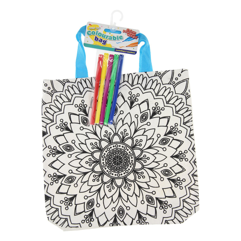 Load image into Gallery viewer, Kleur je eigen Tas Mandala Rozen