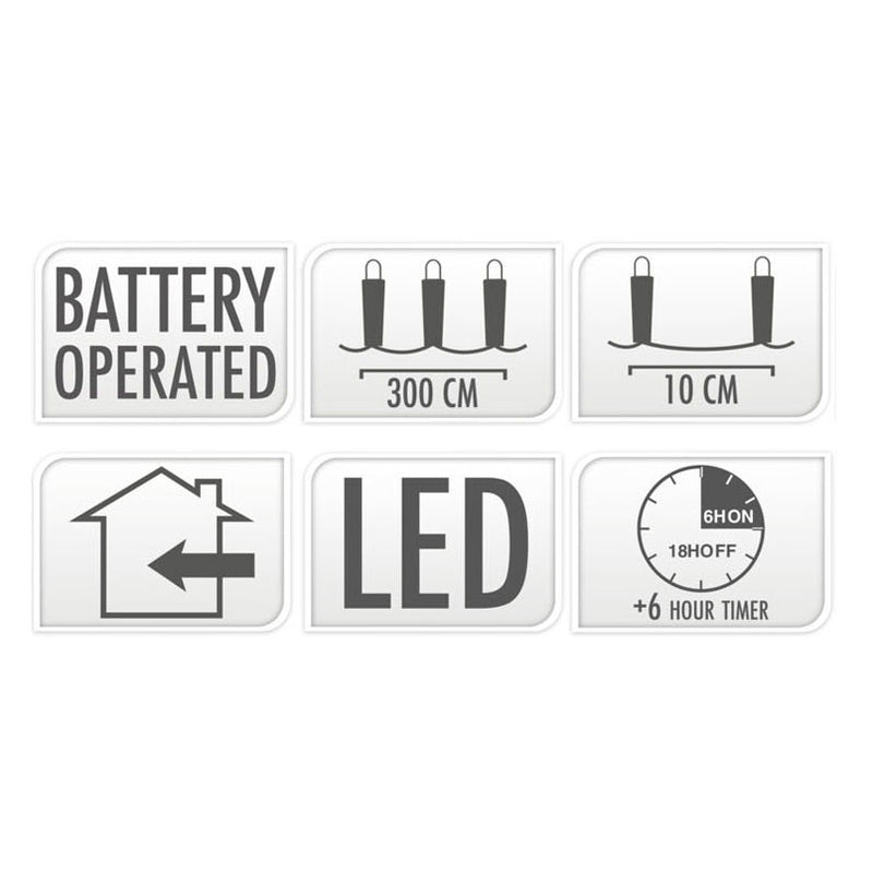 Load image into Gallery viewer, LED Verlichting Wit, 30 lampjes