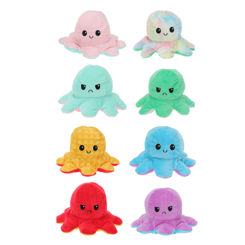 Load image into Gallery viewer, Pluchen octopus omkeerbaar
