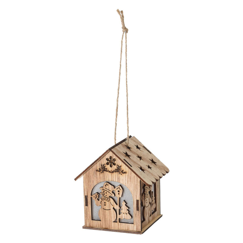 Load image into Gallery viewer, Kersthanger Huisje met LED, 20st.