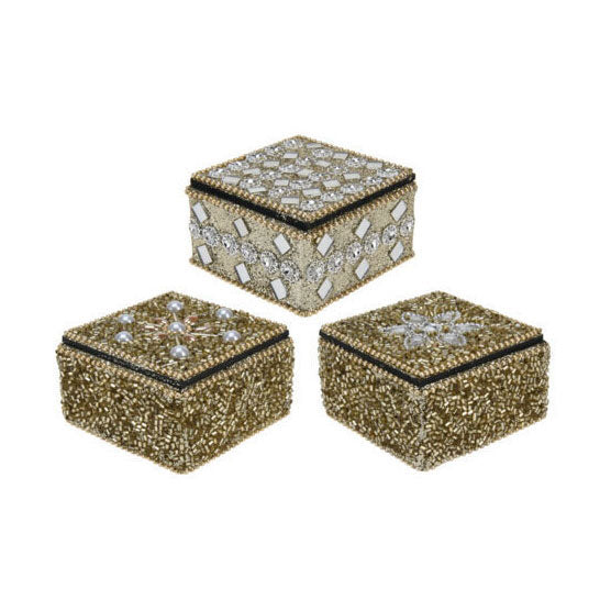 Load image into Gallery viewer, Doosje 7x4cm goud, set van 12
