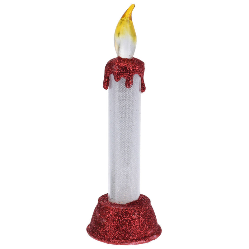 Load image into Gallery viewer, Ledkaars met Kerstglitters, 15cm.