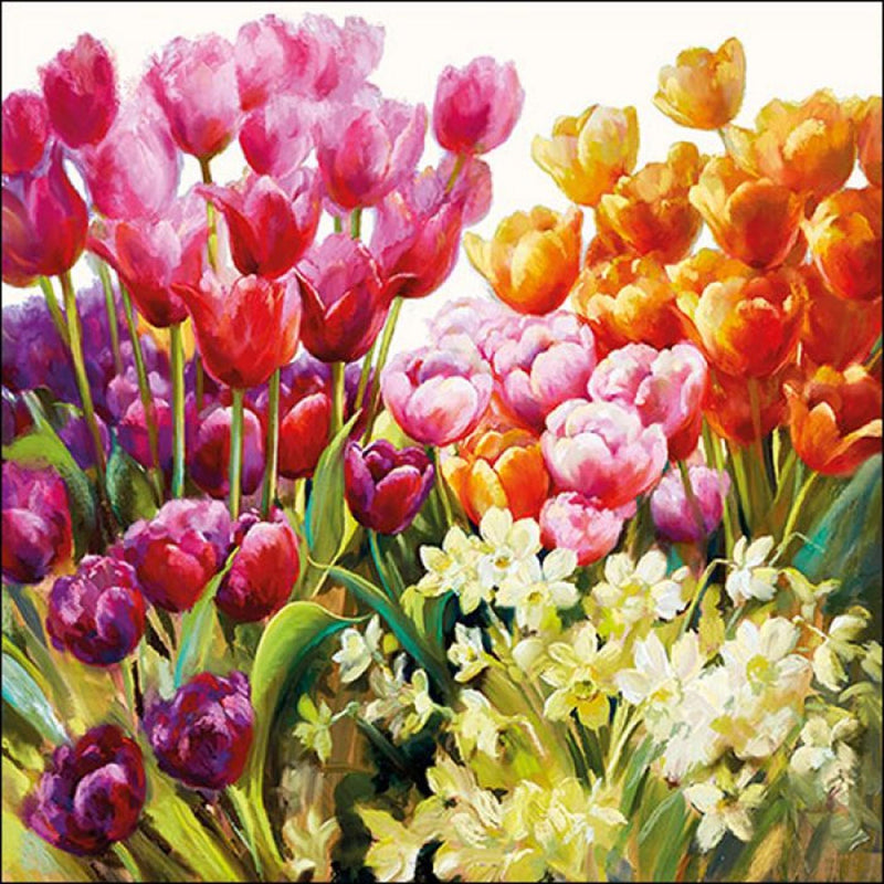 Load image into Gallery viewer, Ambiente servet 25cm tulips 20 stuks