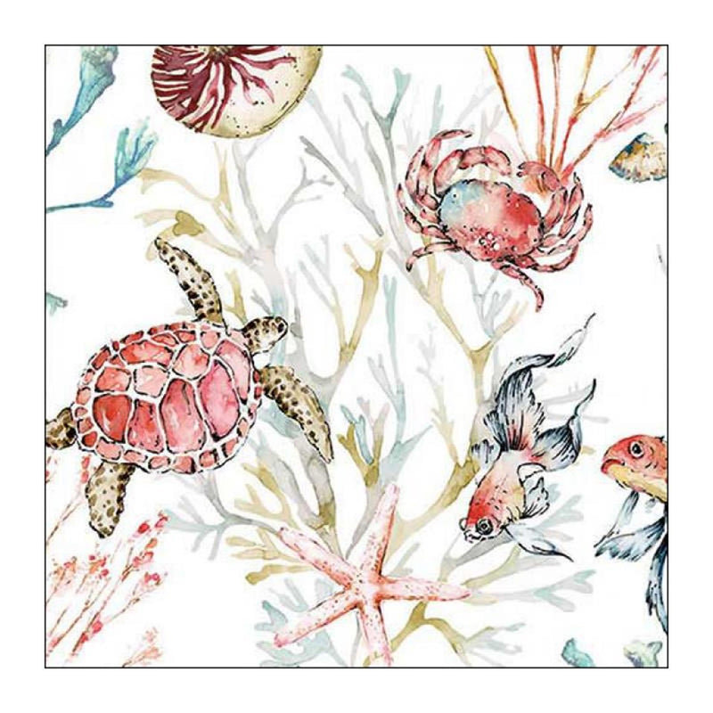 Load image into Gallery viewer, Ambiente servet 33 sea animals fsc mix
