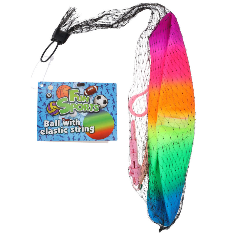 Afbeelding laden in galerijviewer, Regenboog bungeebal aan koord