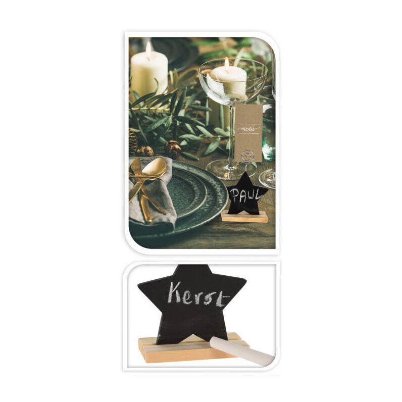 Load image into Gallery viewer, Naamkaarthouder krijtbord kerst, 13cm