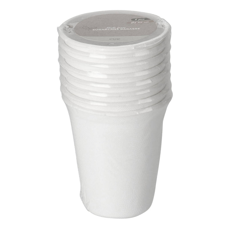 Afbeelding laden in galerijviewer, Wegwerpbekers suikerriet 275ml , 8st.
