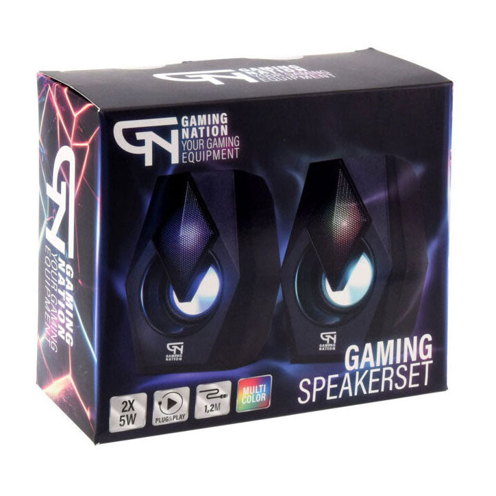 Afbeelding laden in galerijviewer, Kleurveranderende gaming speakerset, 2dlg.