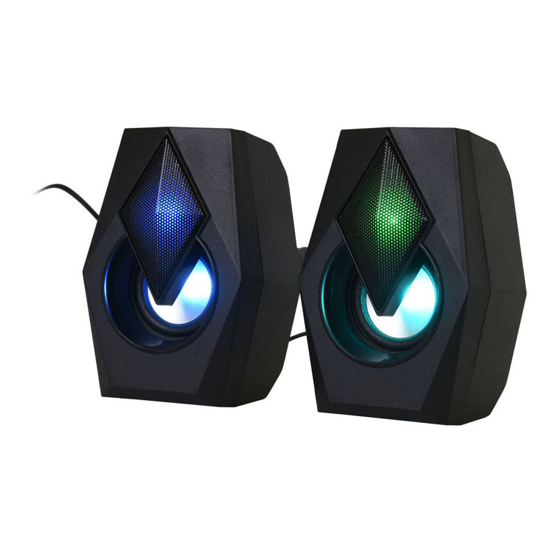 Afbeelding laden in galerijviewer, Kleurveranderende gaming speakerset, 2dlg.