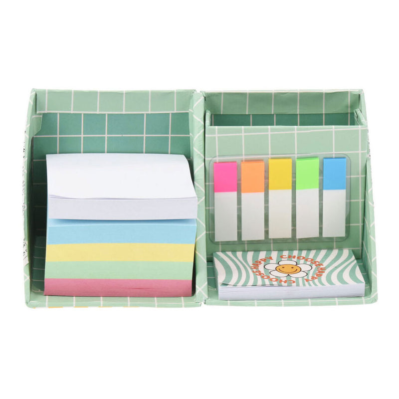 Load image into Gallery viewer, Koopman bureaukubus plakmemo's multicolor karton educatief speelgoed.