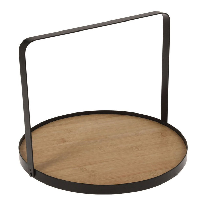 Load image into Gallery viewer, Koopman serveerplateau bamboe metaal, 35cm