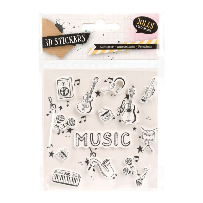 Load image into Gallery viewer, Stickers 3d muziek design