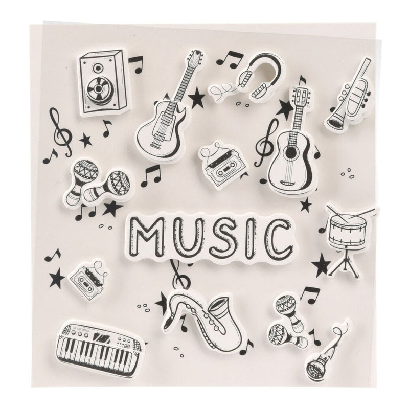 Load image into Gallery viewer, Stickers 3d muziek design