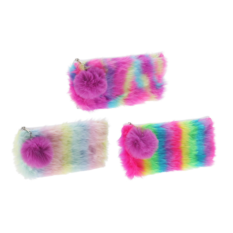 Afbeelding laden in galerijviewer, Etui regenboog pluche, 20,5cm