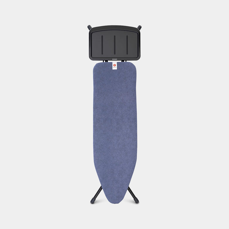 Load image into Gallery viewer, Brabantia strijkplank b 124x38cm denim blue met stoomunithouder