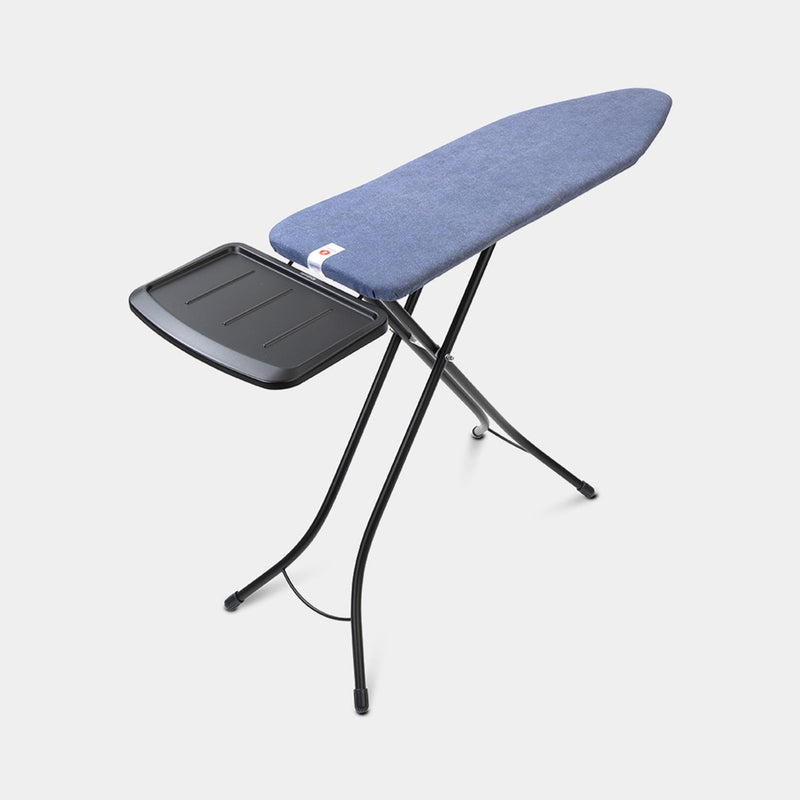 Load image into Gallery viewer, Brabantia strijkplank b 124x38cm denim blue met stoomunithouder