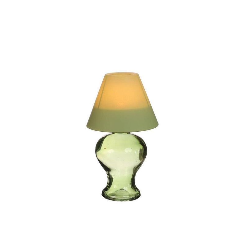 Load image into Gallery viewer, Ideas 4 seasons glas lamp amber voor theelichtje ã˜9 h.16 cm soft green