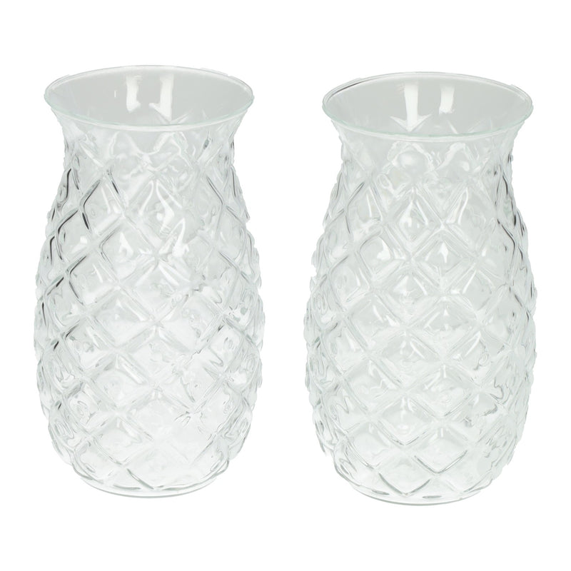 Load image into Gallery viewer, Set drinkglasen in ananasvorm 525ml - 2st.