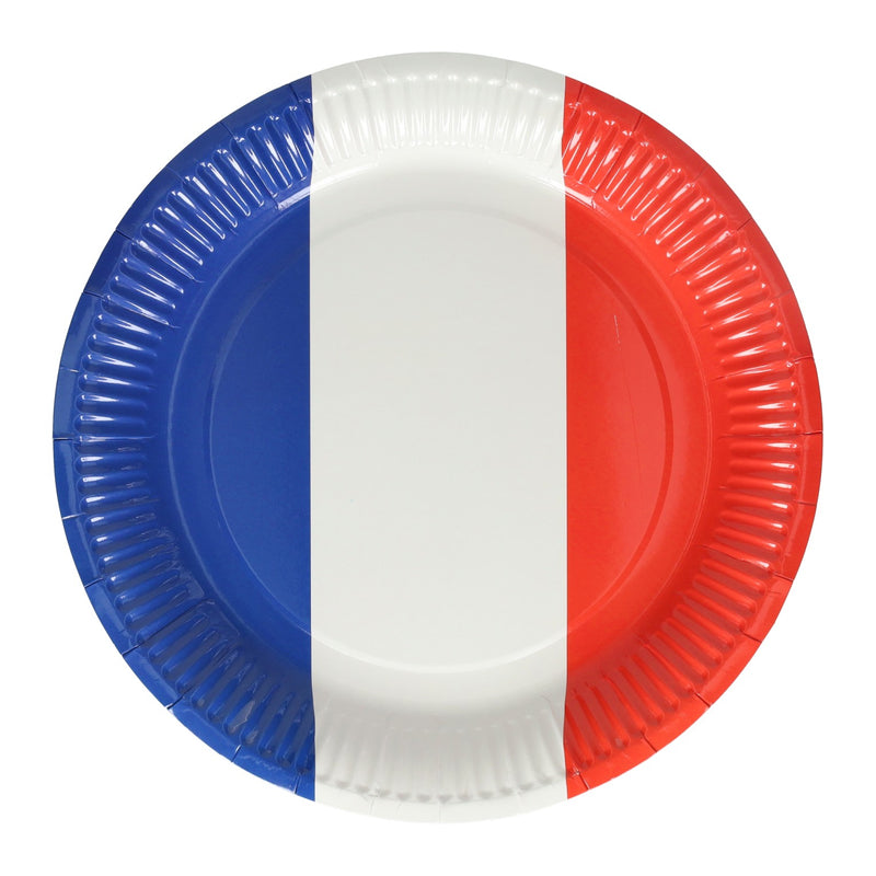 Load image into Gallery viewer, Papieren bord 23cm nederlandse franse vlag