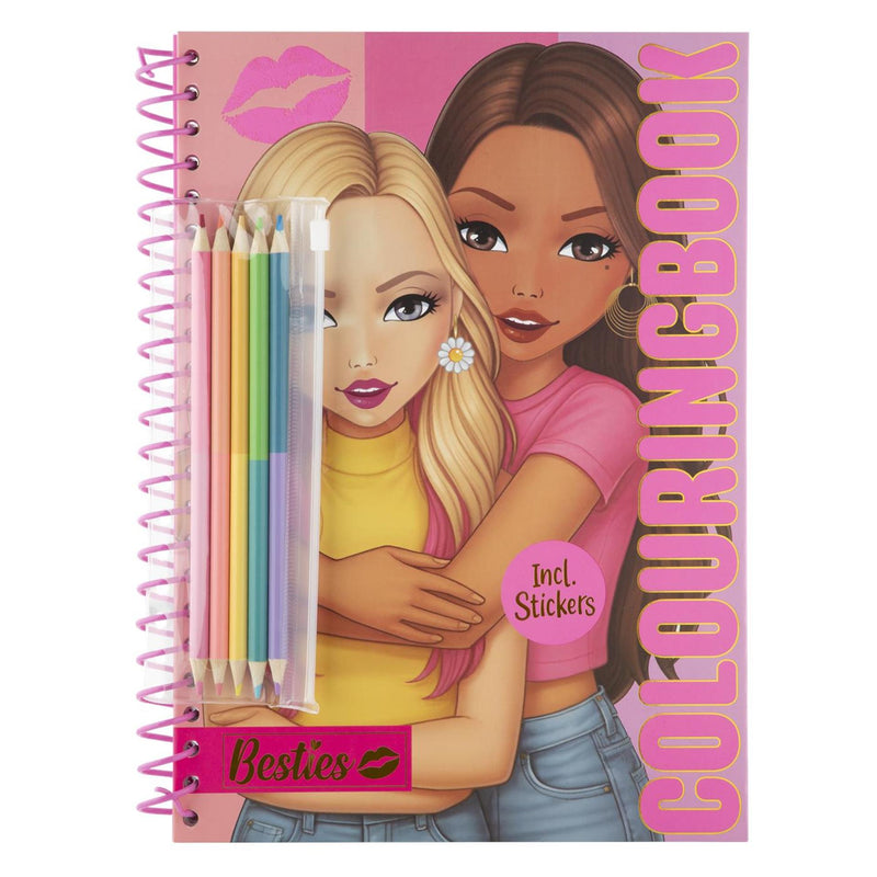 Afbeelding laden in galerijviewer, Besties kleurboek neon a4 30 vel