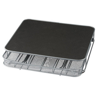 Load image into Gallery viewer, Overige merken koffiezetapparaat standaard met capsulehouder 32x29x6 cm metaal zwart zilver
