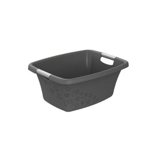 Load image into Gallery viewer, Rotho wasmand 25 liter flowers grey | 2 stuks